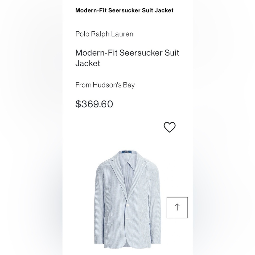 Ralph Lauren Seersucker Blazer🔥 PTP 25”